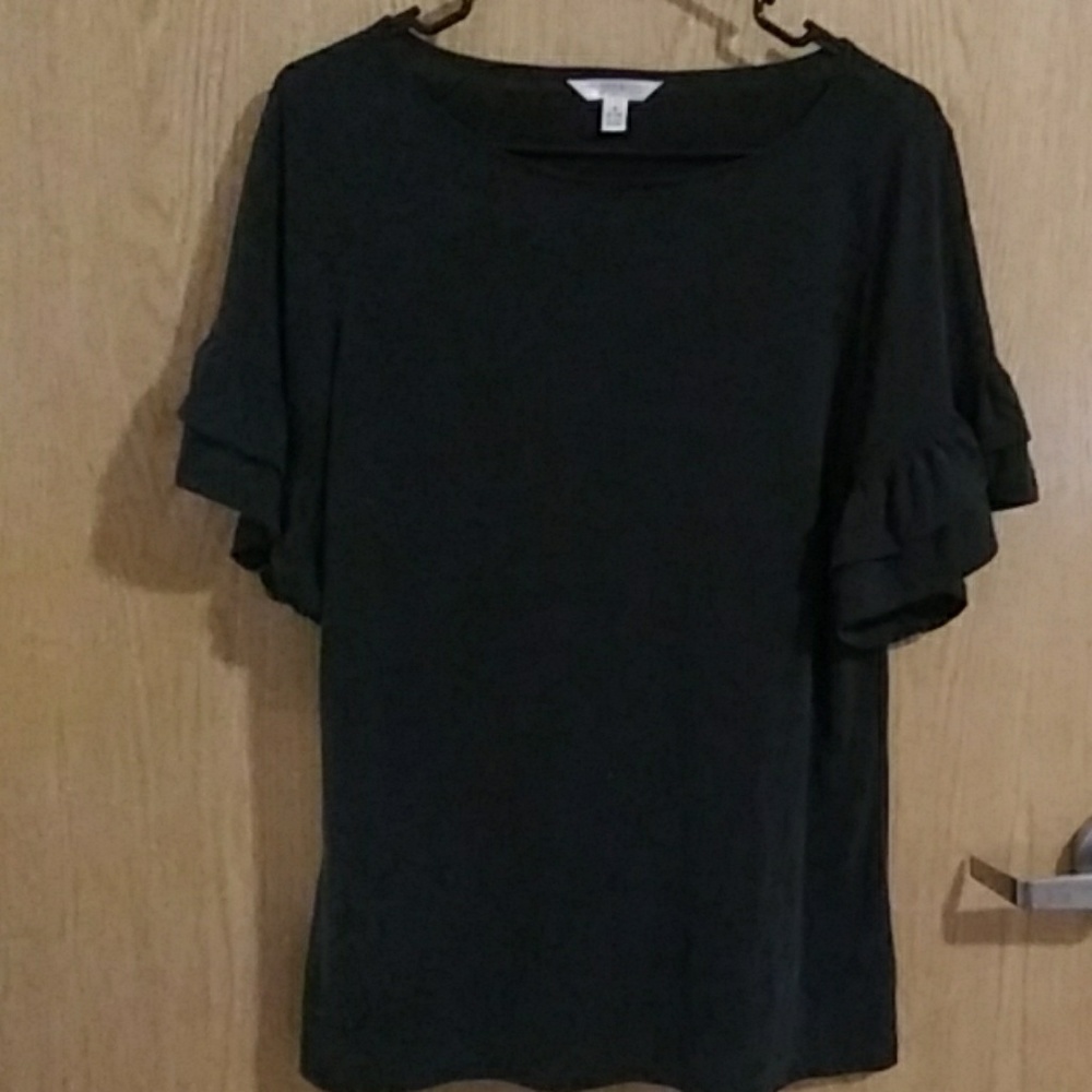 TIME and TRU Ruffled Sleeve Blouse